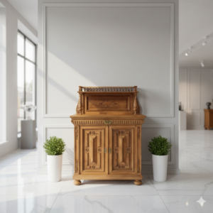 Credenza Antica Periodo Guglielmino (1880) – Rovere Massiccio