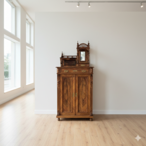 Vertiko Art Nouveau con alzatina 1900 Noce