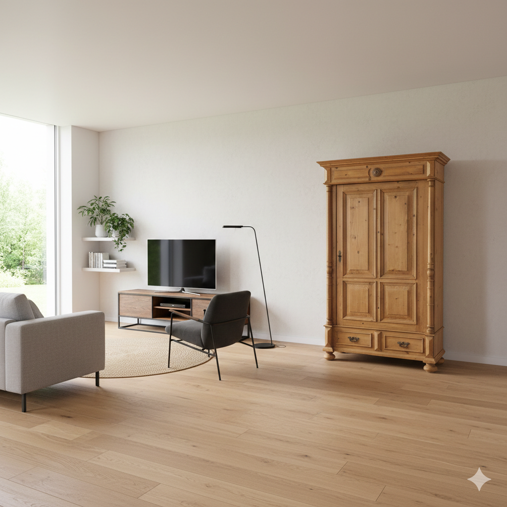 Armadio Antico ad un’anta Periodo Guglielmino (1880) – Pino Massiccio - immagine 2