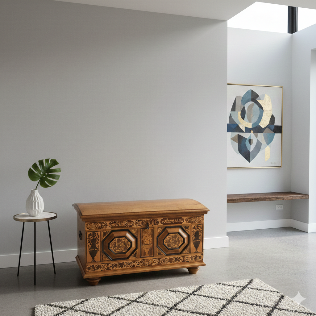 Cassapanca Nuziale Vierländer – Cassapanca da Corredo, 1823 - immagine 2