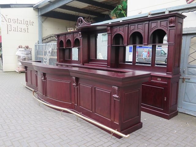 Queen Bar Theke Mahagoni 5,00 m