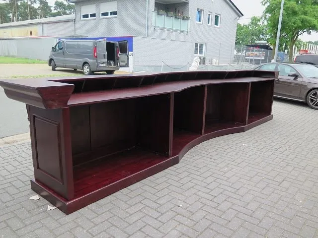 Queen Bar Theke Mahagoni 5,00 m