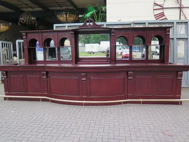 Queen Bar Theke Mahagoni 5,00 m