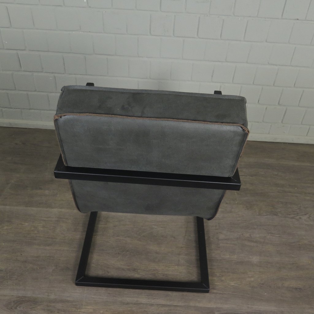 Stuhl Schwingstuhl Industrial Design Grau