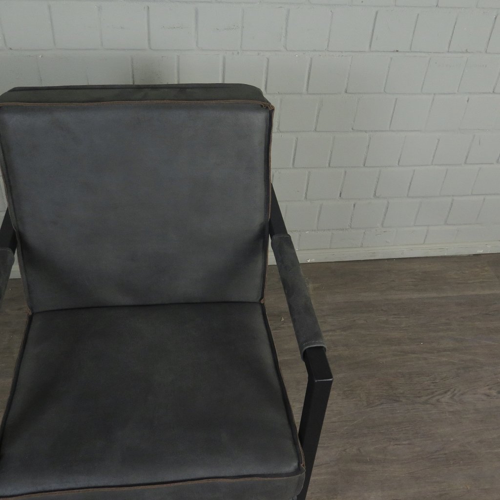 Stuhl Schwingstuhl Industrial Design Grau