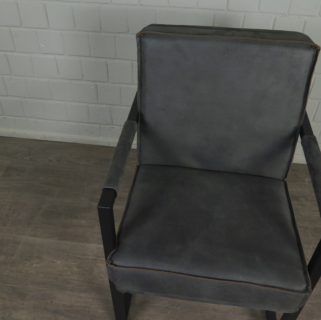 Stuhl Schwingstuhl Industrial Design Grau
