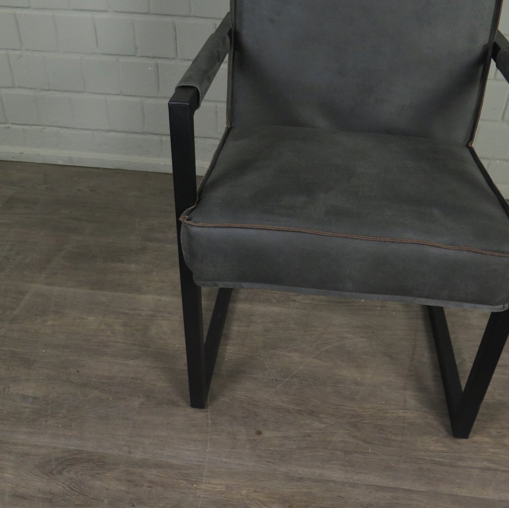 Stuhl Schwingstuhl Industrial Design Grau