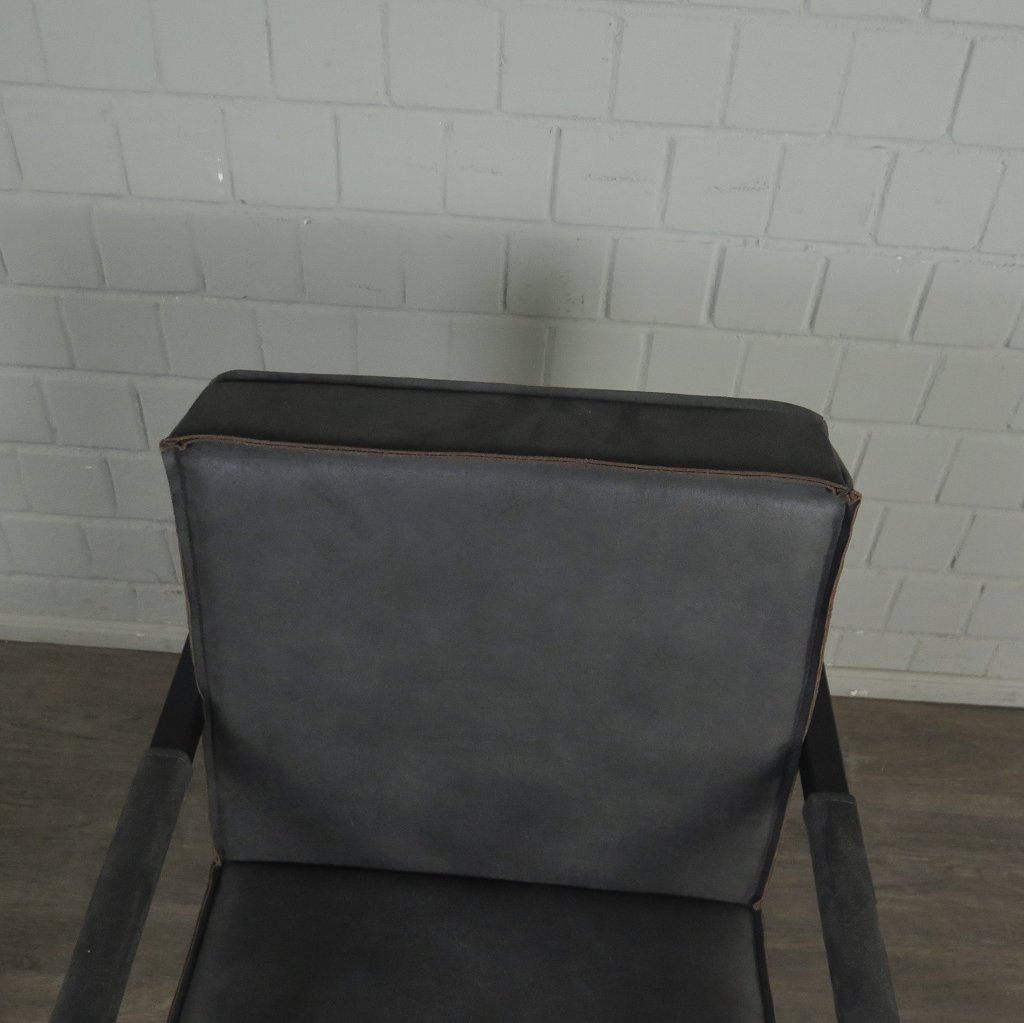 Stuhl Schwingstuhl Industrial Design Grau