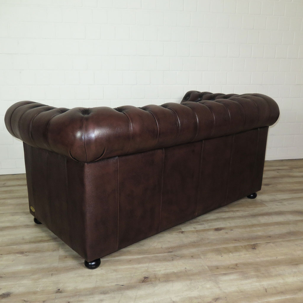 Chesterfield Couchgarnitur Dunkelbraun 3-2-1