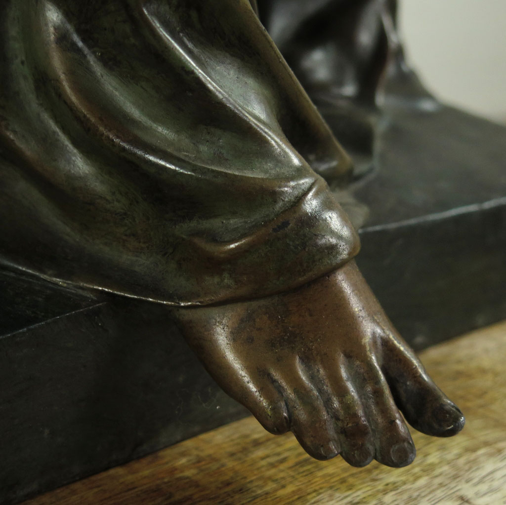 Skulptur Dekoration Dame Bronze 0,68 m
