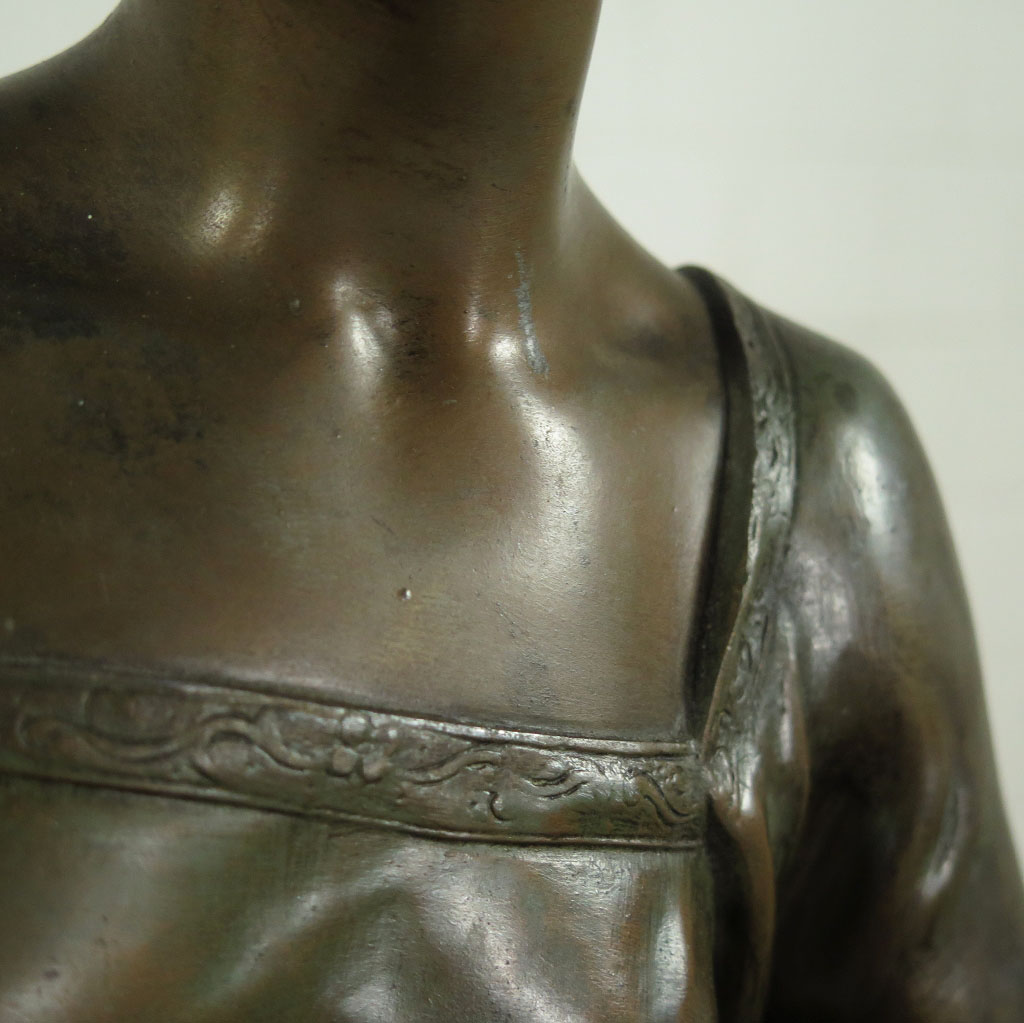 Skulptur Dekoration Dame Bronze 0,68 m