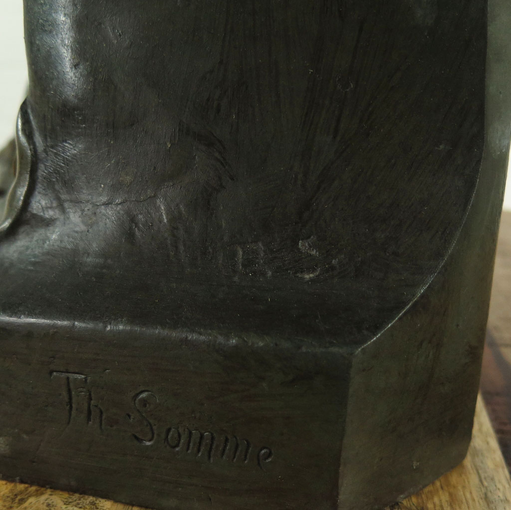 Skulptur Dekoration Dame Bronze 0,68 m
