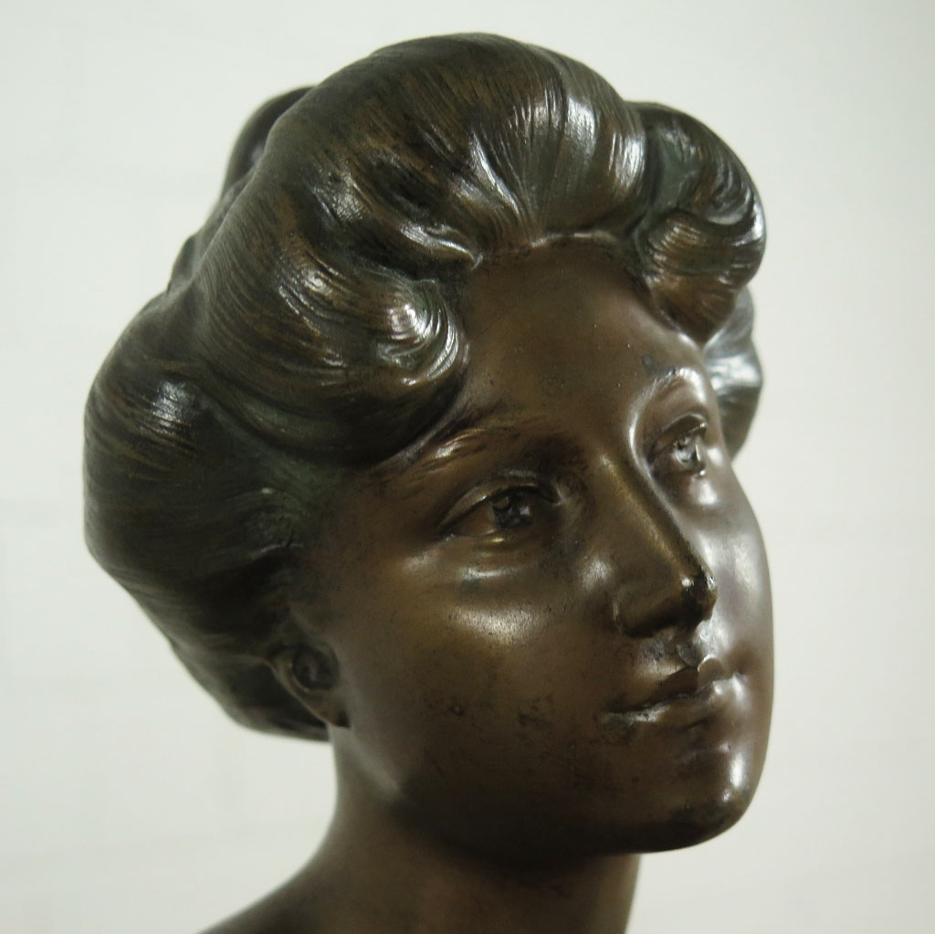 Skulptur Dekoration Dame Bronze 0,68 m