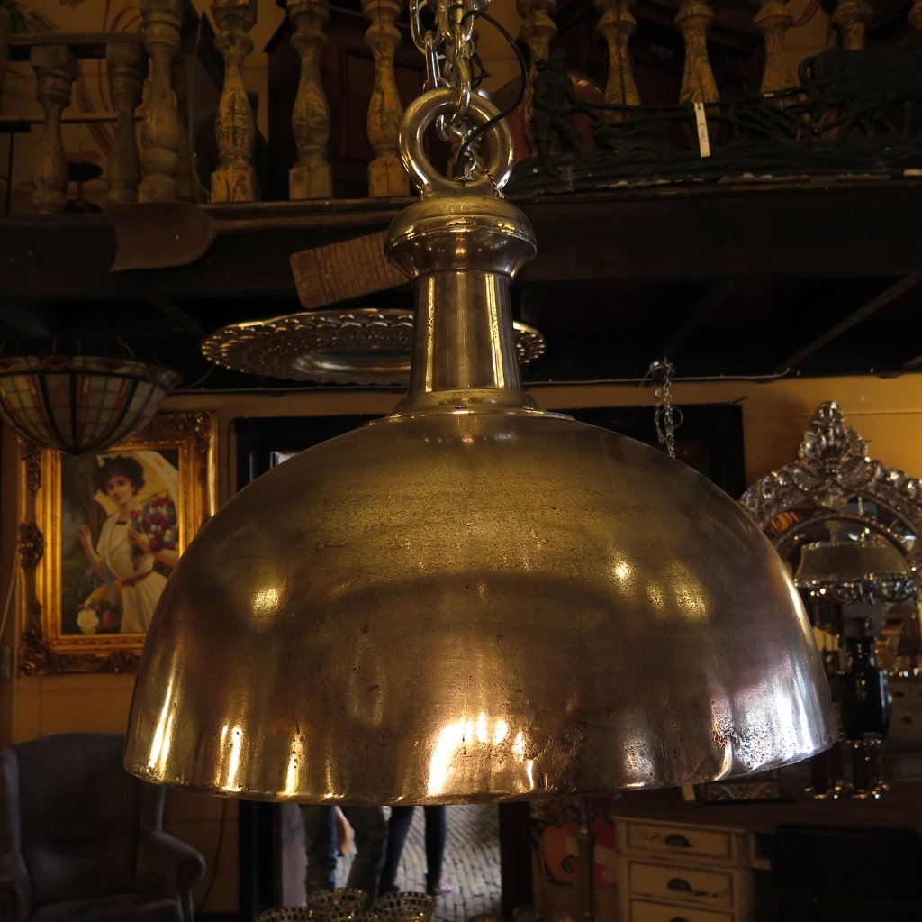 Hängelampe Lampe Metall Gold 0,70 m
