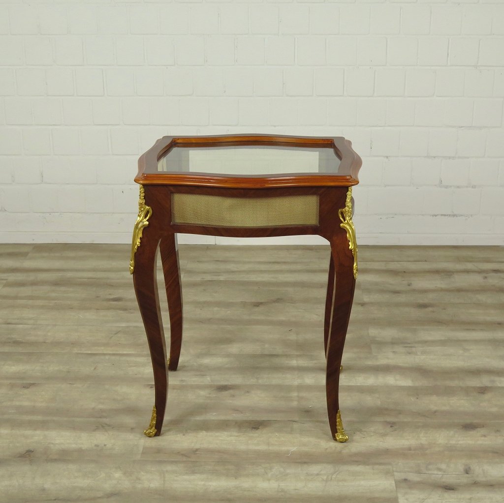 Tischvitrine Tisch Nussbaum 0,61 m x 0,49 m