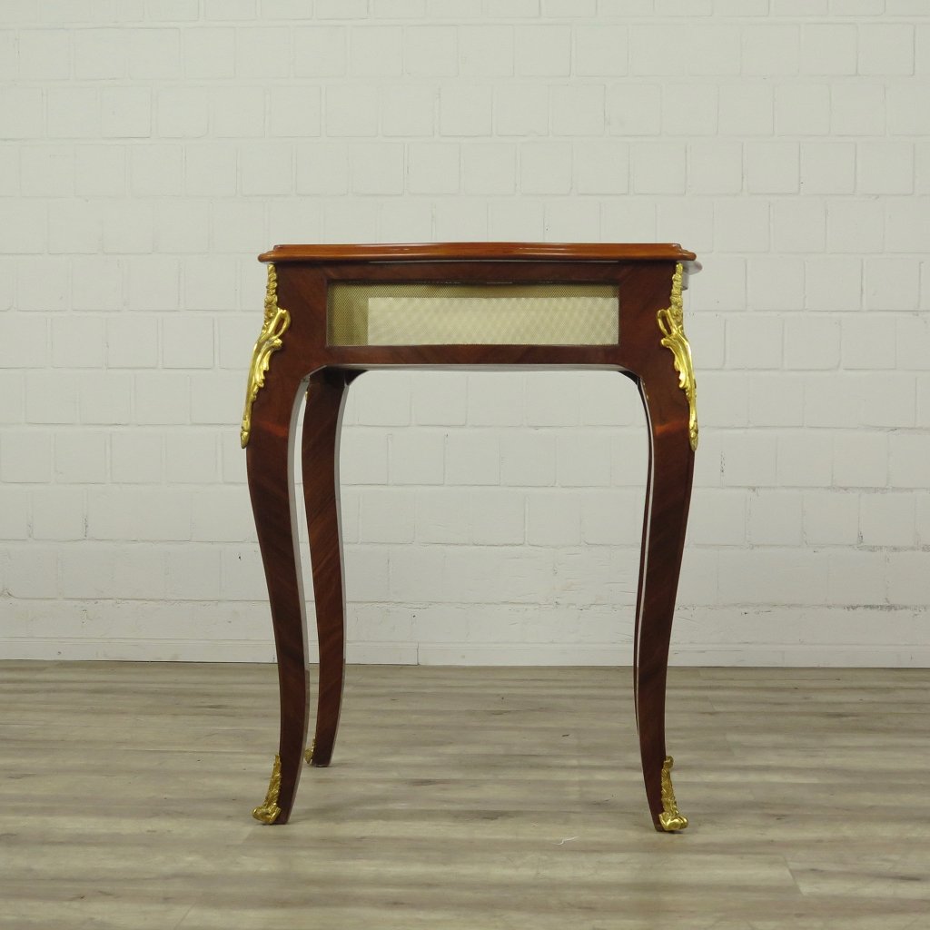 Tischvitrine Tisch Nussbaum 0,61 m x 0,49 m