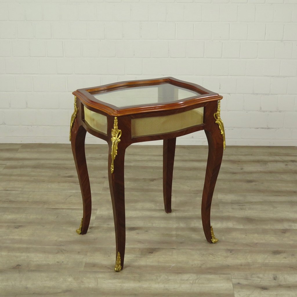 Tischvitrine Tisch Nussbaum 0,61 m x 0,49 m