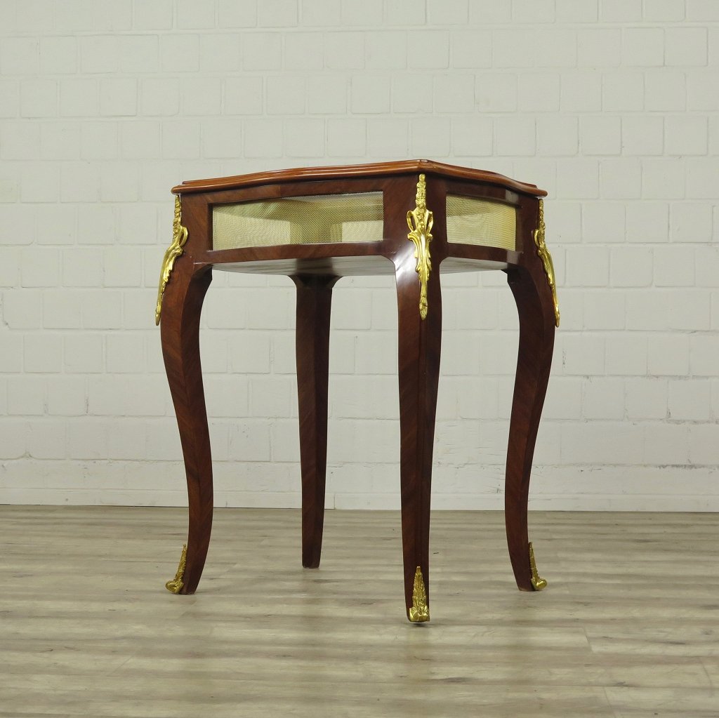 Tischvitrine Tisch Nussbaum 0,61 m x 0,49 m