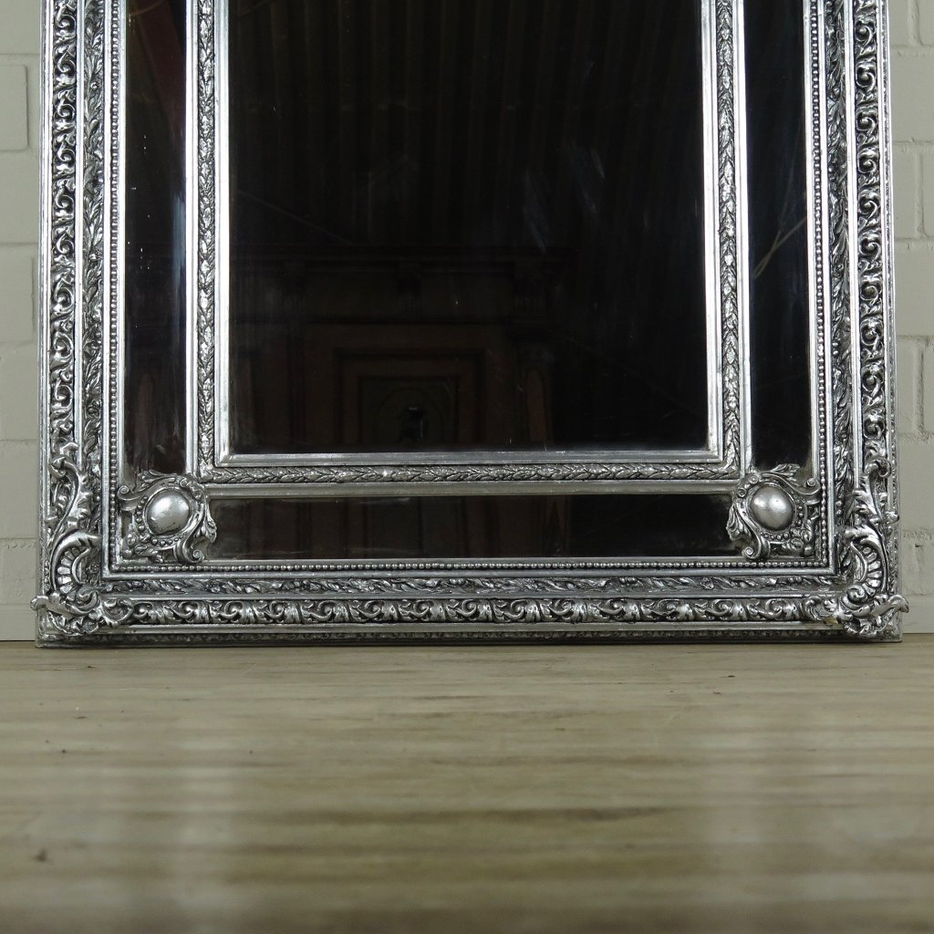 Spiegel Wandspiegel Barock Silber 1,12 m x 2,09 m
