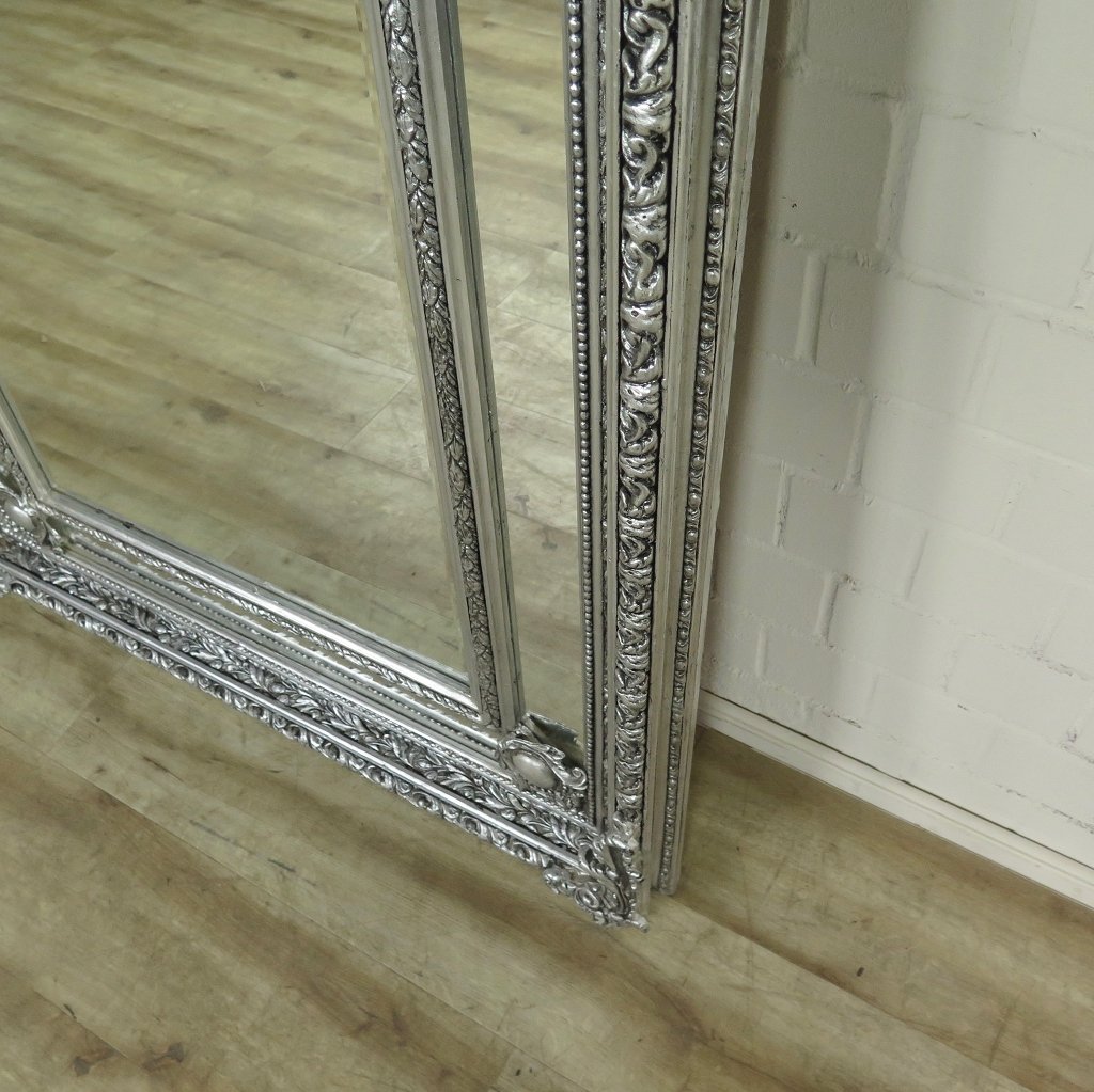 Spiegel Wandspiegel Barock Silber 1,12 m x 2,09 m