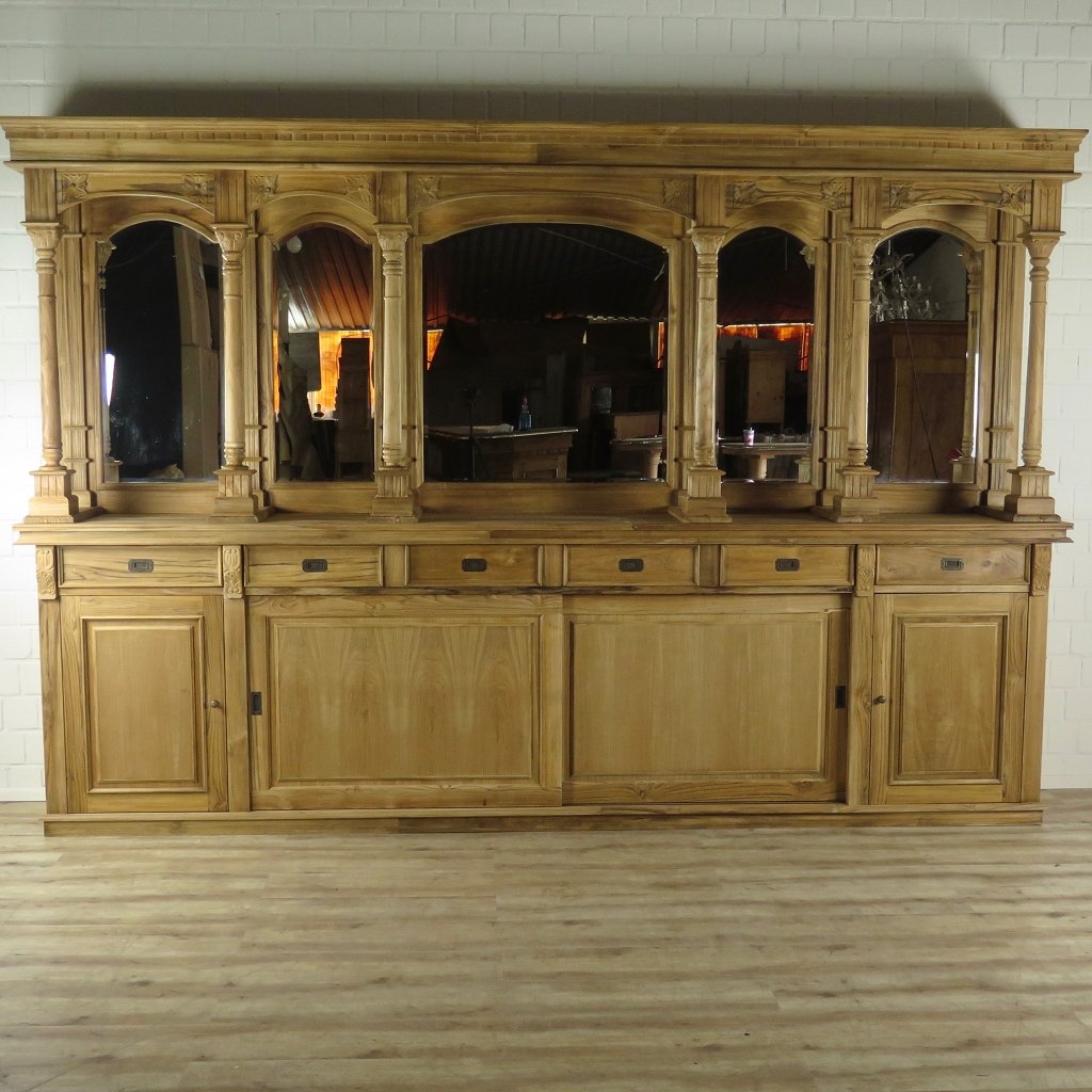 Englische Bar Theke Teakholz 3,60 m
