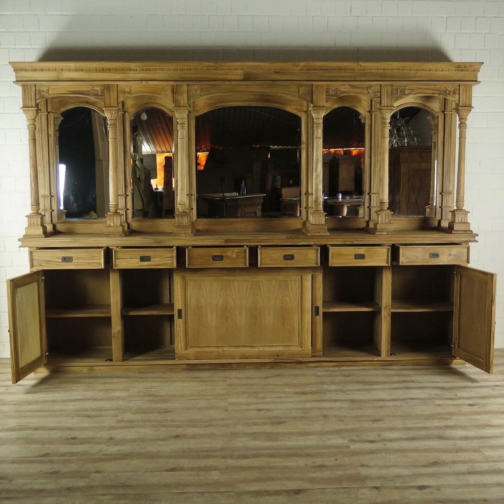 Englische Bar Theke Teakholz 3,60 m