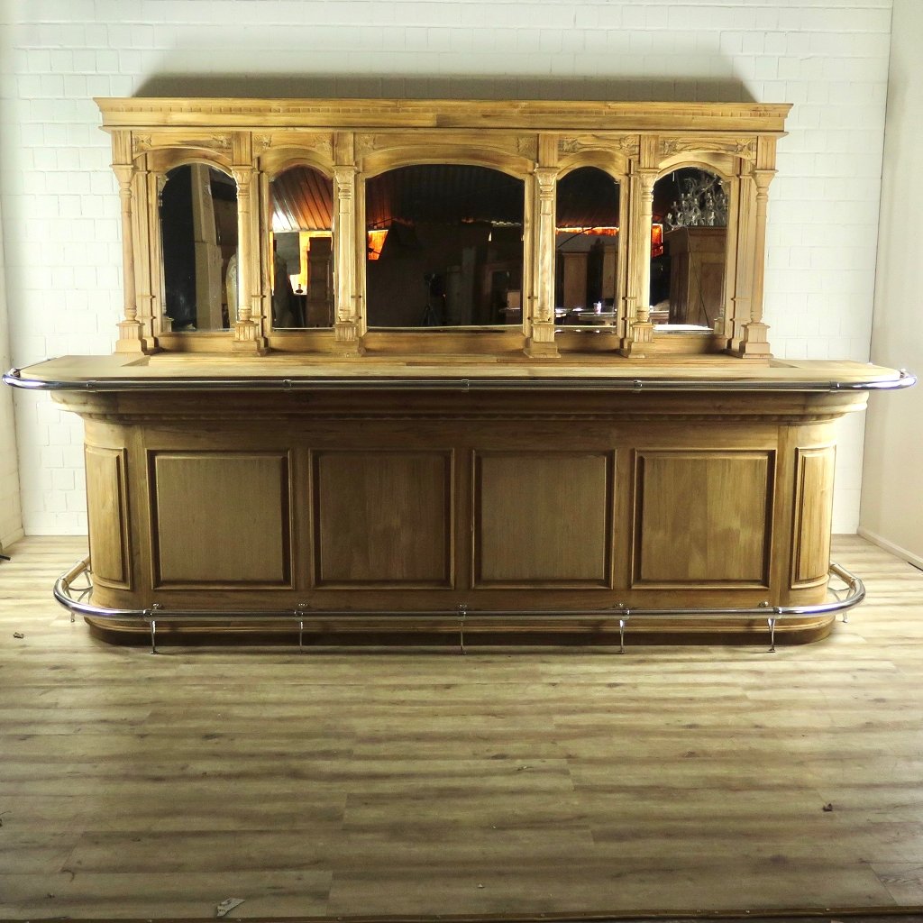Englische Bar Theke Teakholz 3,60 m