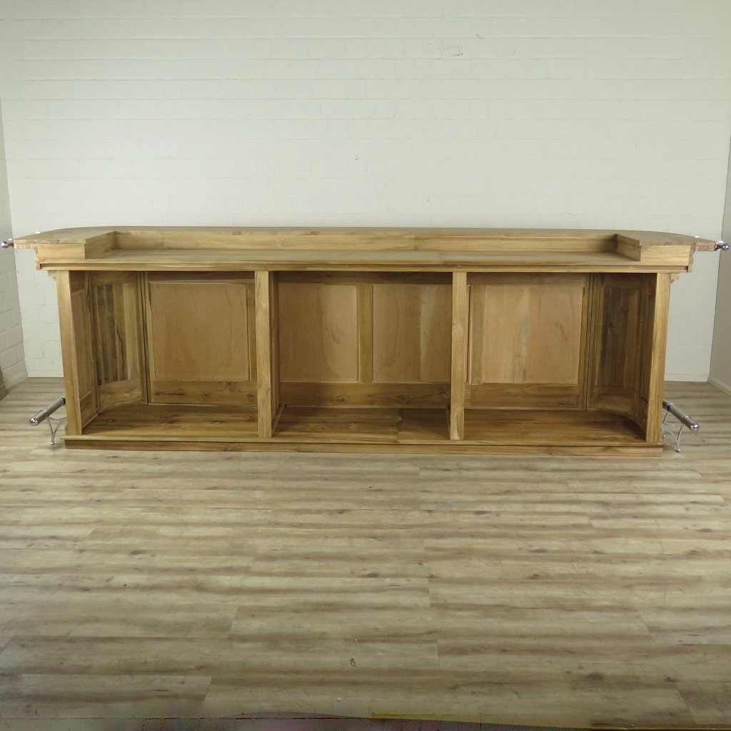 Englische Bar Theke Teakholz 3,60 m