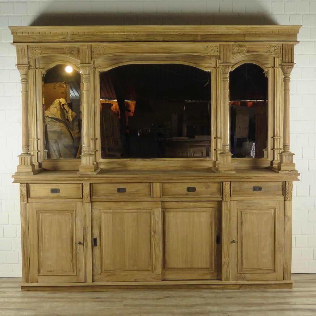 Englische Bar Theke Teakholz 2,60 m