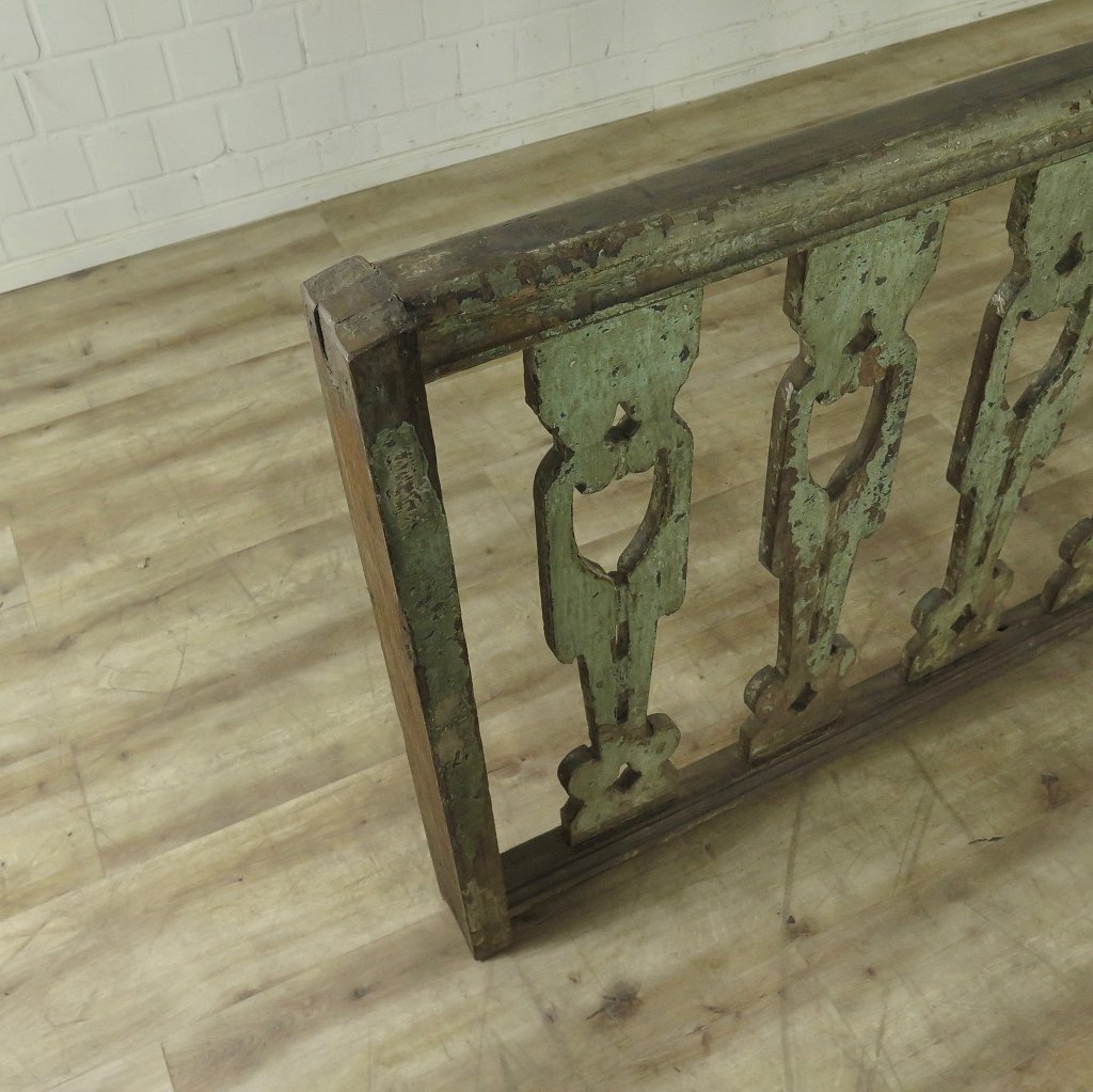 Balustrade Teakholz 5,84 m Gründerzeit 1850