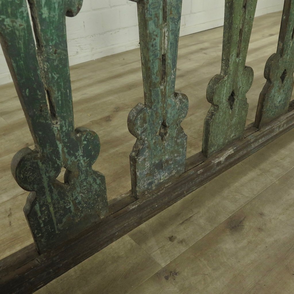 Balustrade Teakholz 5,84 m Gründerzeit 1850