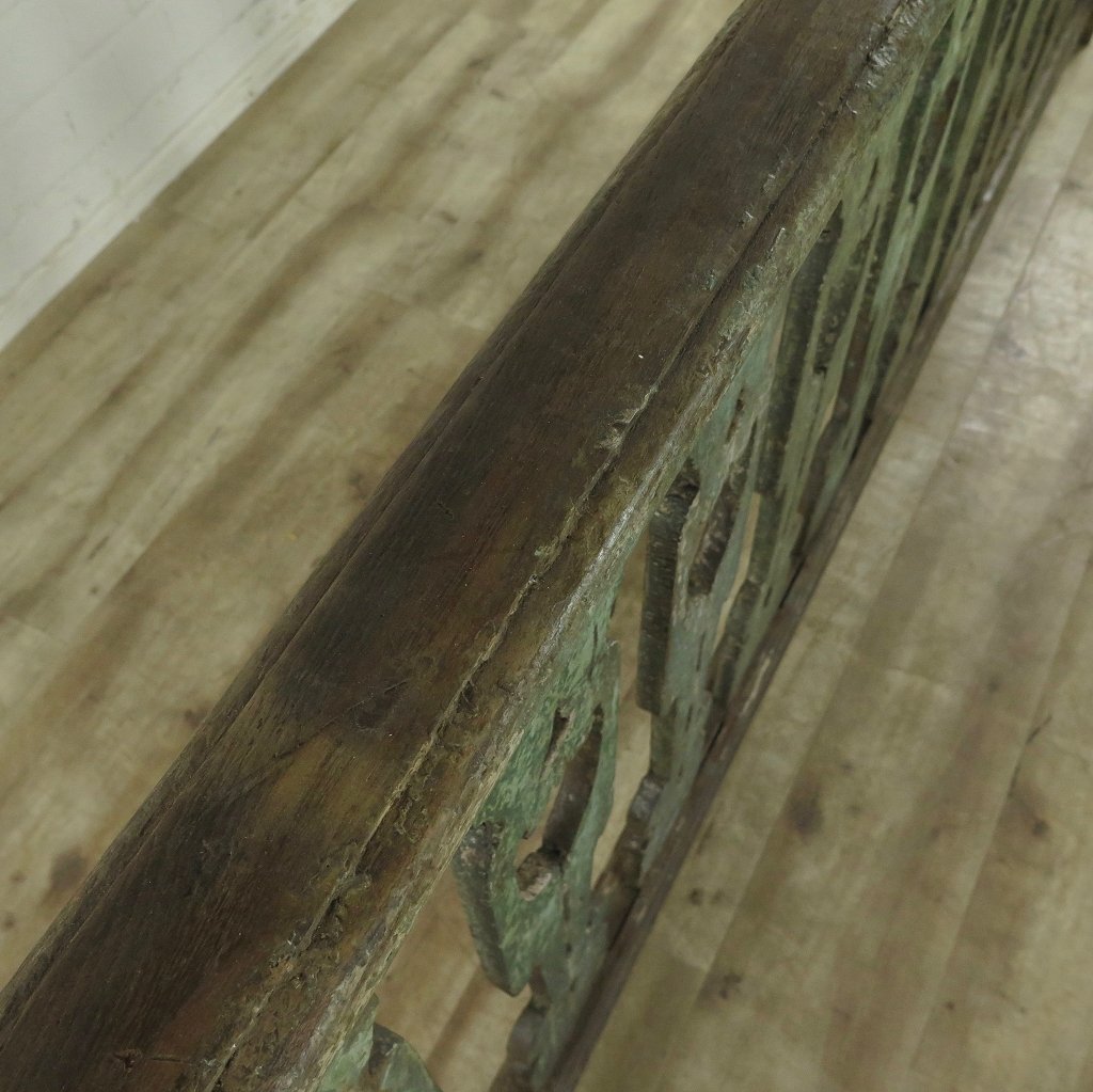 Balustrade Teakholz 5,84 m Gründerzeit 1850