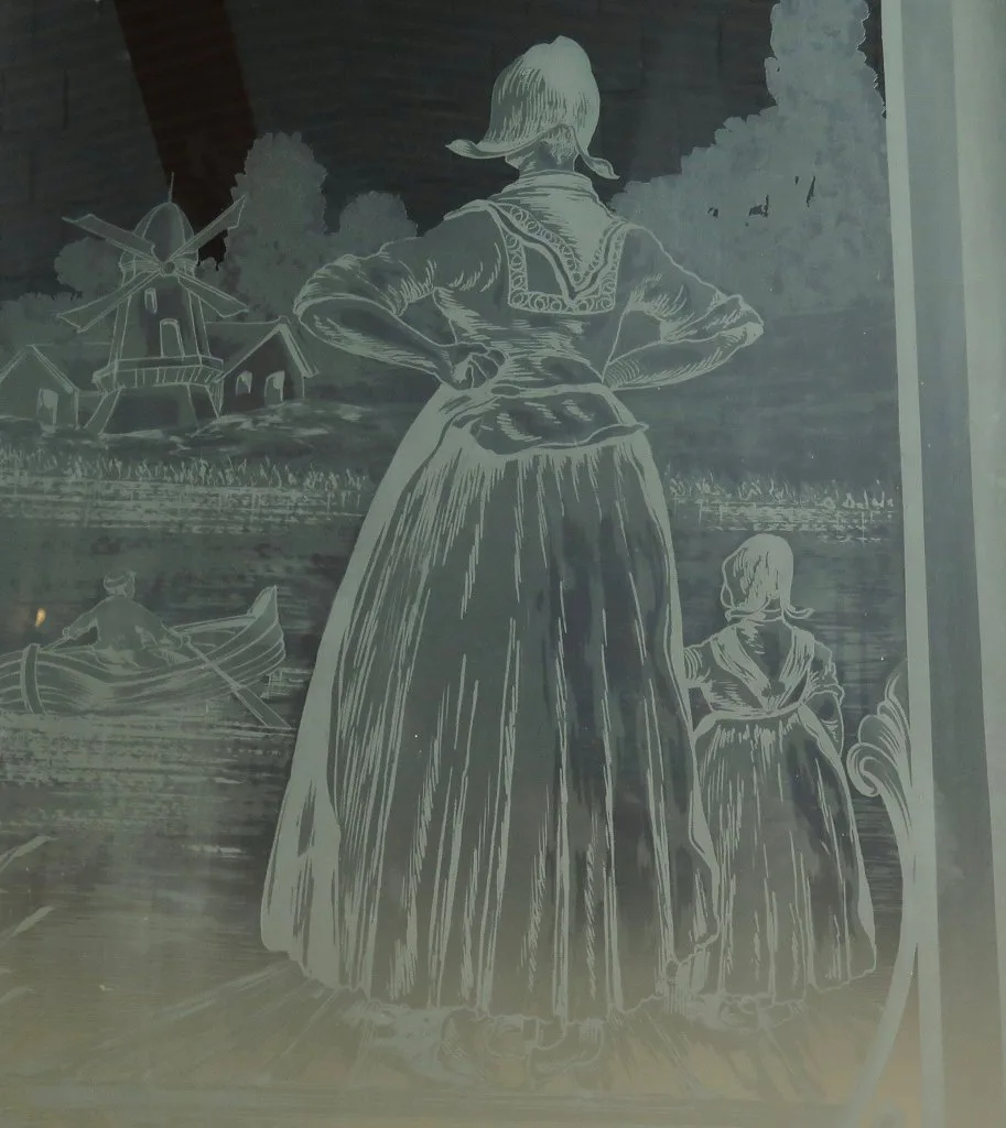 Dreiflügeliges Fenster Jugendstil 1910