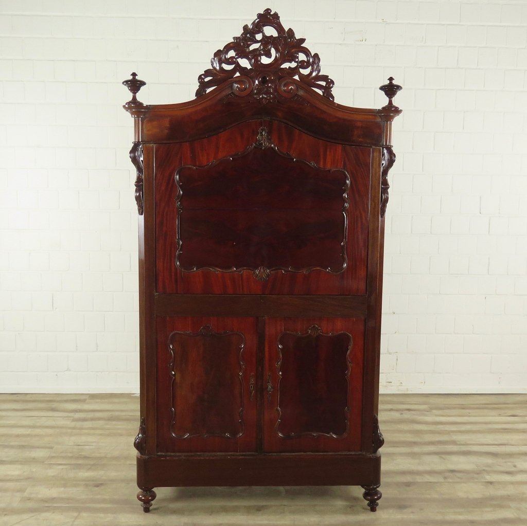 Sekretär Biedermeier 1850 Mahagoni