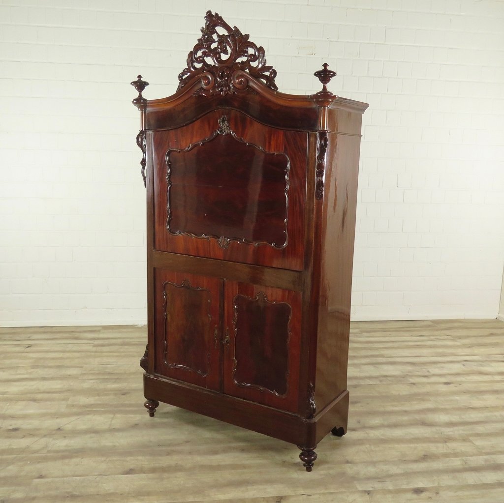 Sekretär Biedermeier 1850 Mahagoni