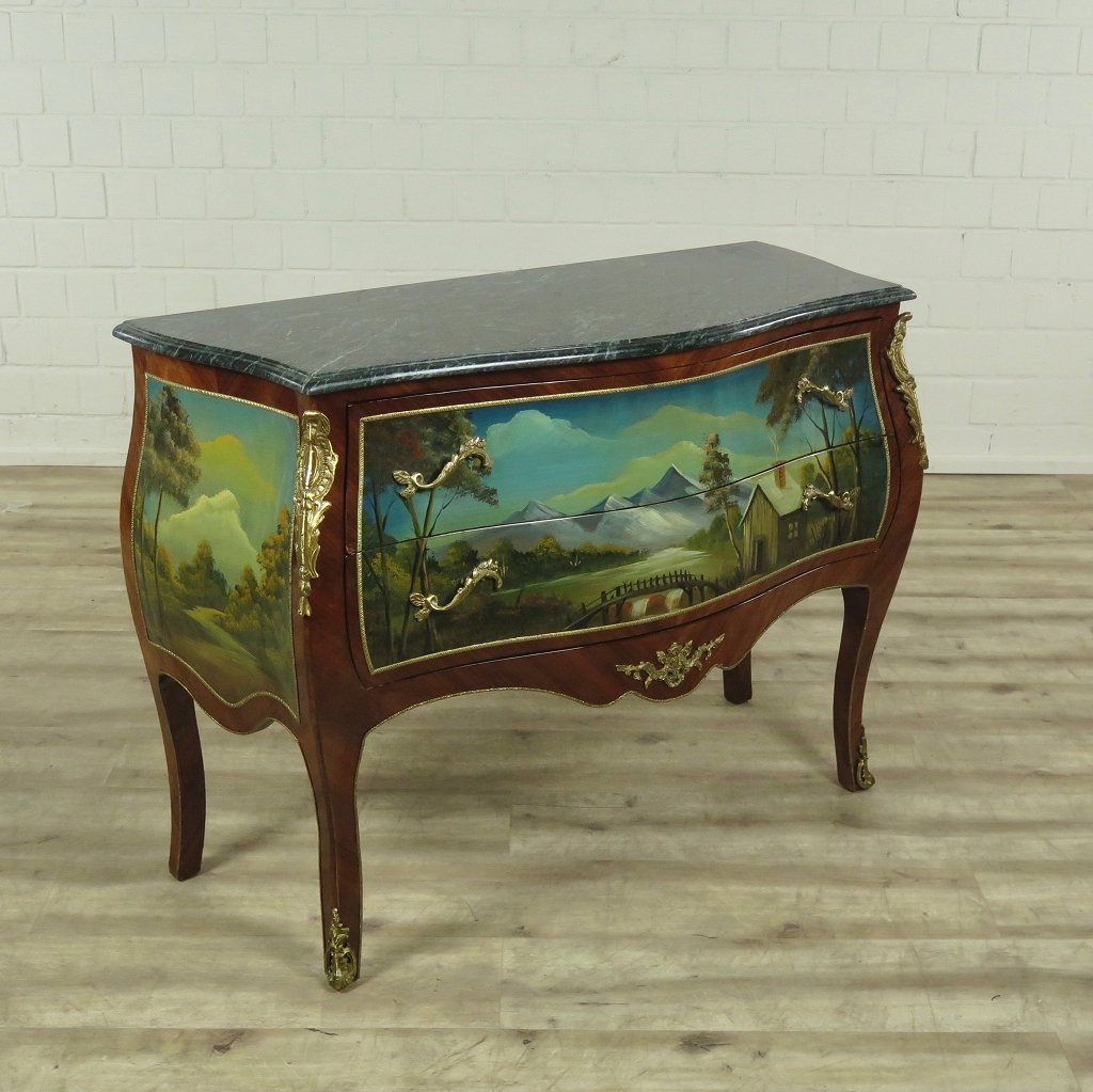 Barockkommode handbemalt 1,17 m