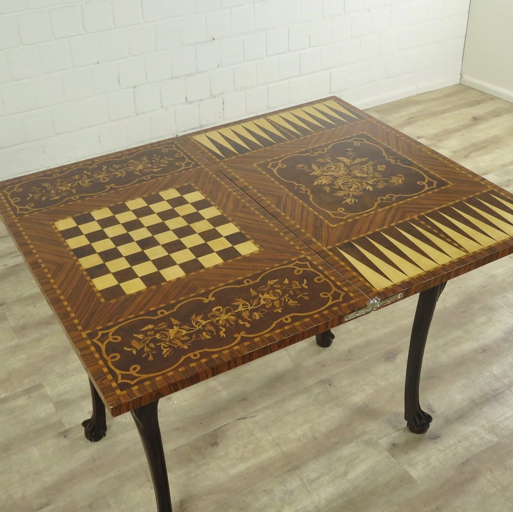 Spieltisch Klapptisch Nussbaum