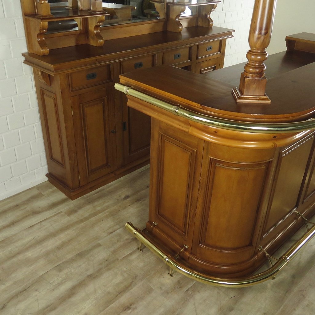 Hausbar Theke Mahagoni 2,00 m