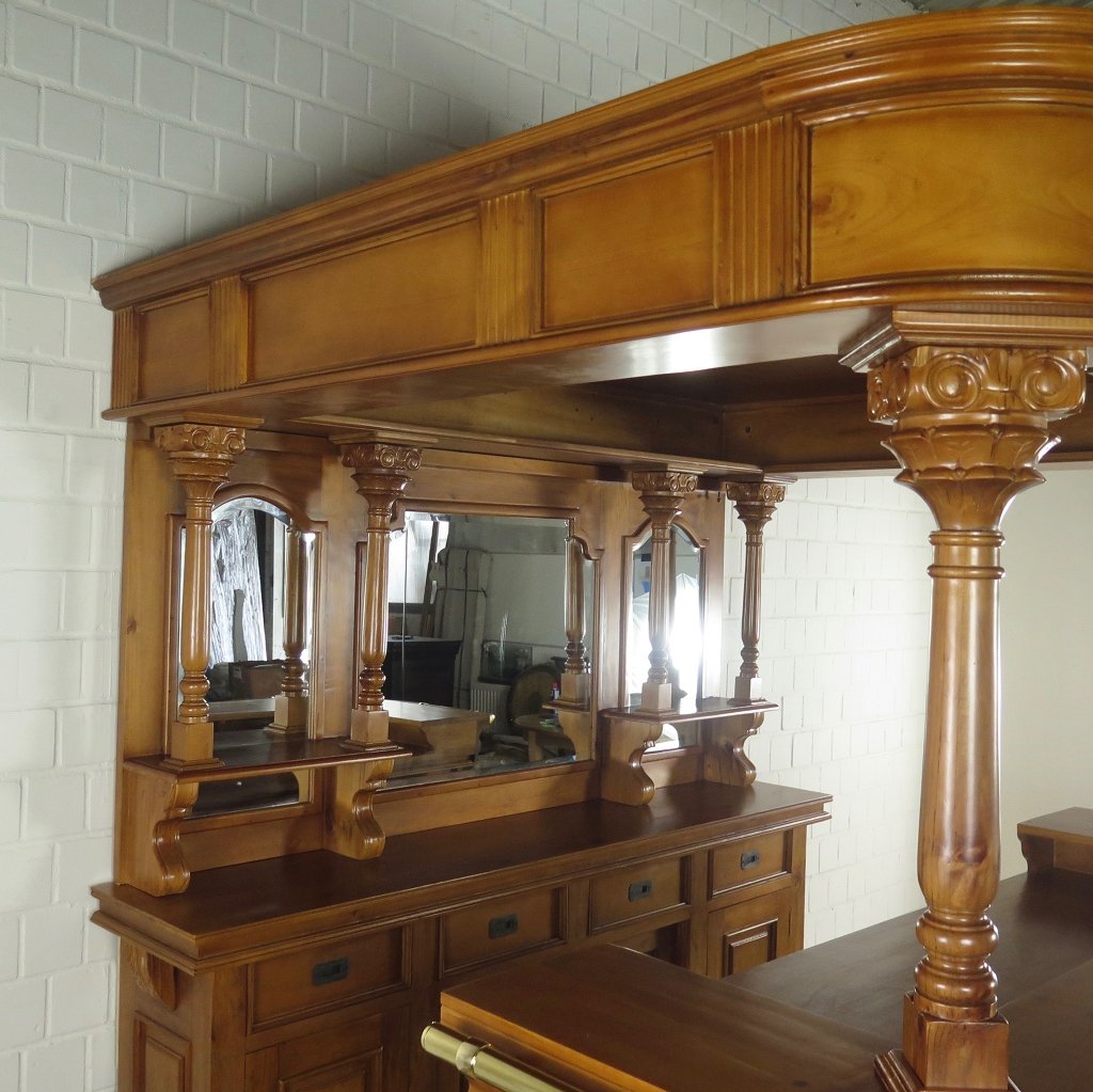Hausbar Theke Mahagoni 2,00 m