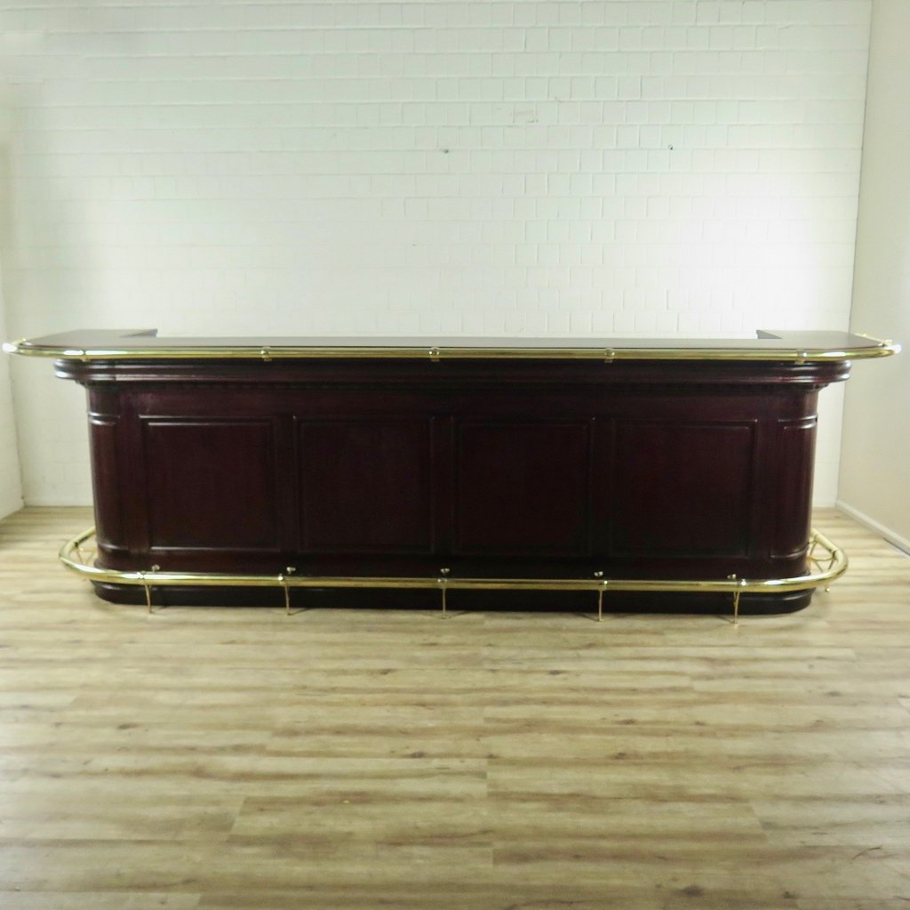 Englische Bar Theke Mahagoni 3,60 m