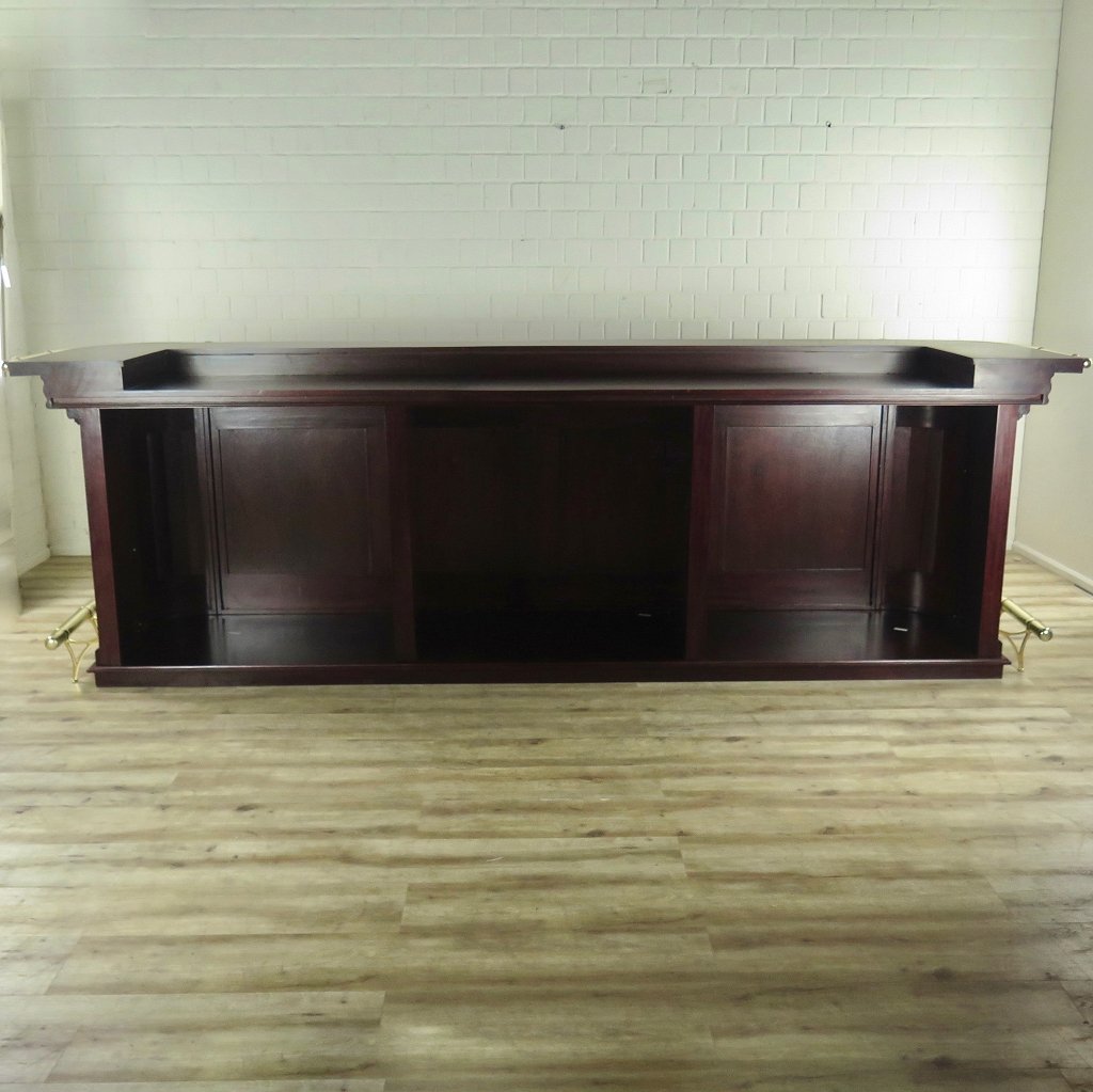 Englische Bar Theke Mahagoni 3,60 m