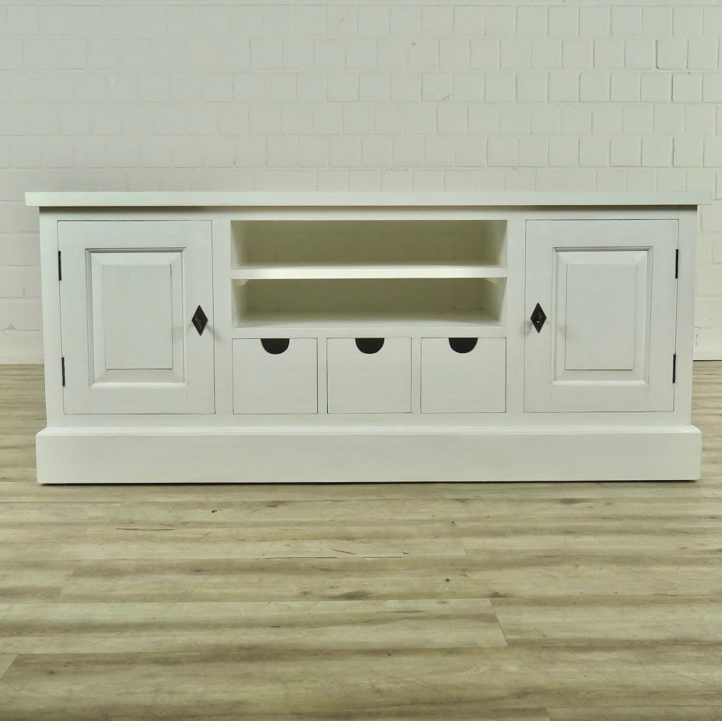 Sideboard TV-Möbel Fernsehschrank Teakholz 1,50 m