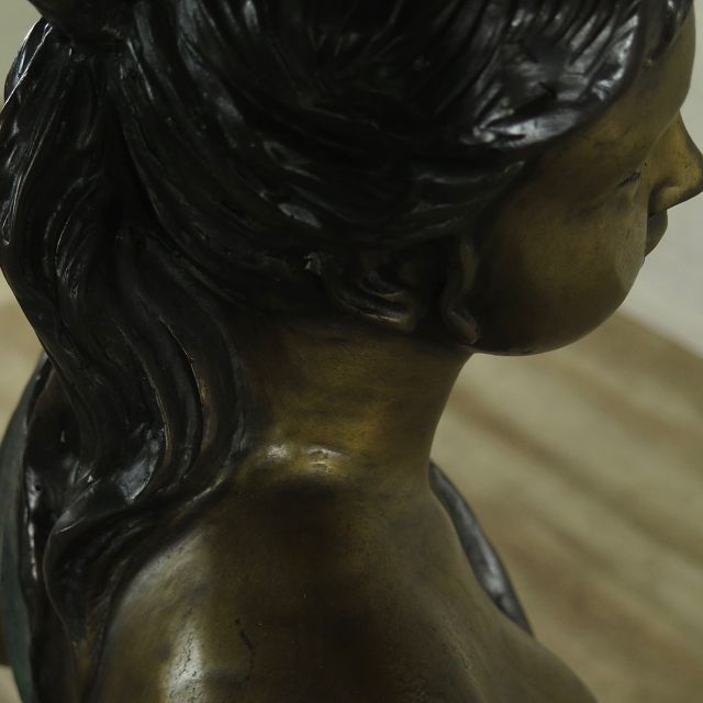 Skulptur Dekoration Frau Bronze 1,32 m