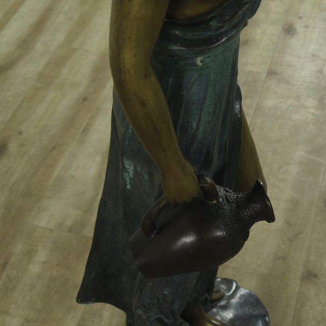 Skulptur Dekoration Frau Bronze 1,32 m