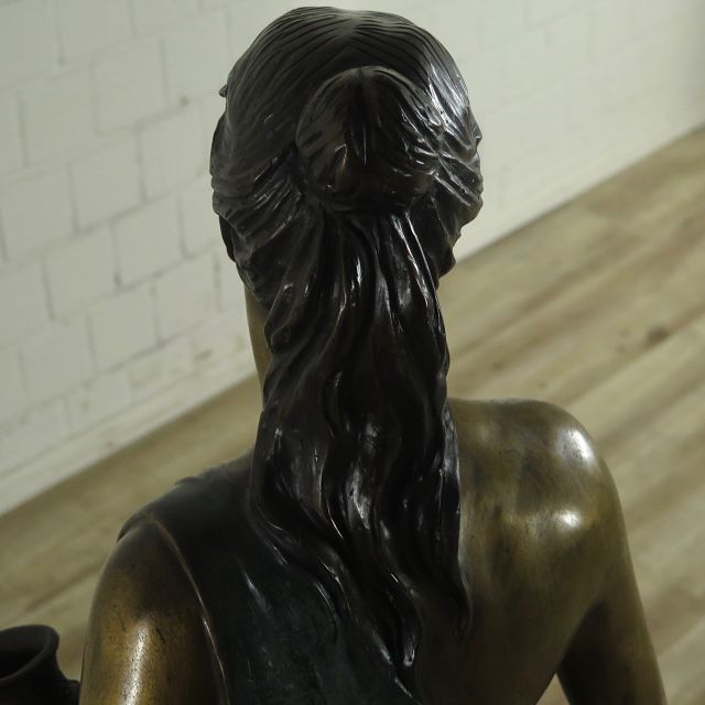 Skulptur Dekoration Frau Bronze 1,32 m