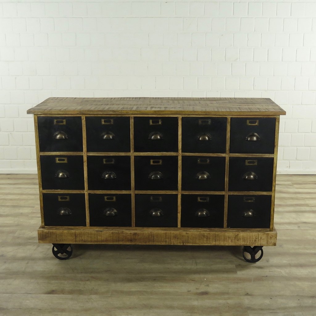 16941 Apothekerschrank Teakholz 1,40 m