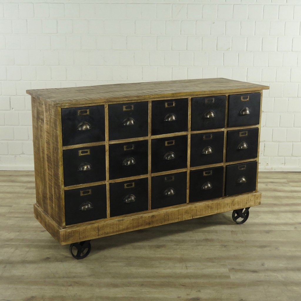 16941 Apothekerschrank Teakholz 1,40 m
