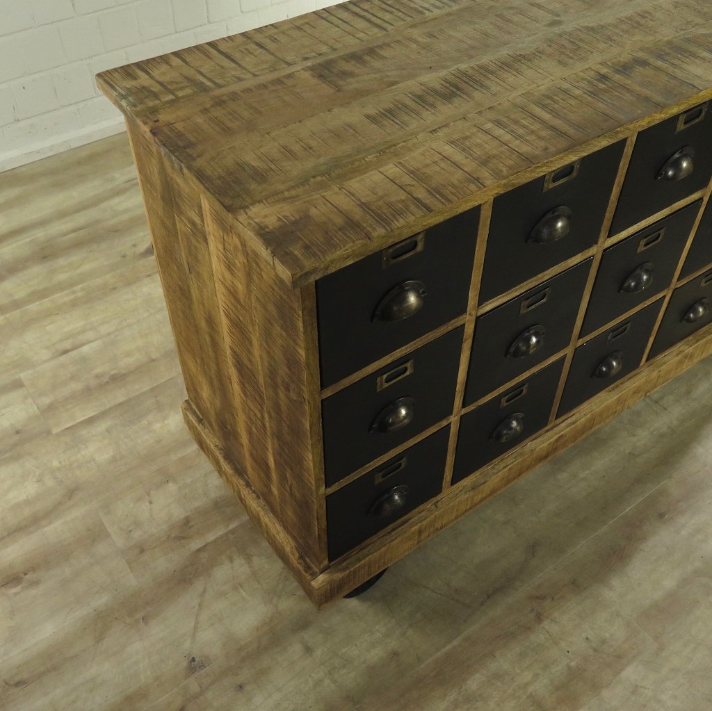 16941 Apothekerschrank Teakholz 1,40 m