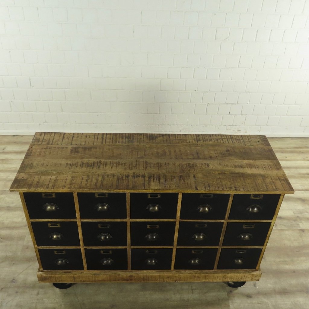 16941 Apothekerschrank Teakholz 1,40 m