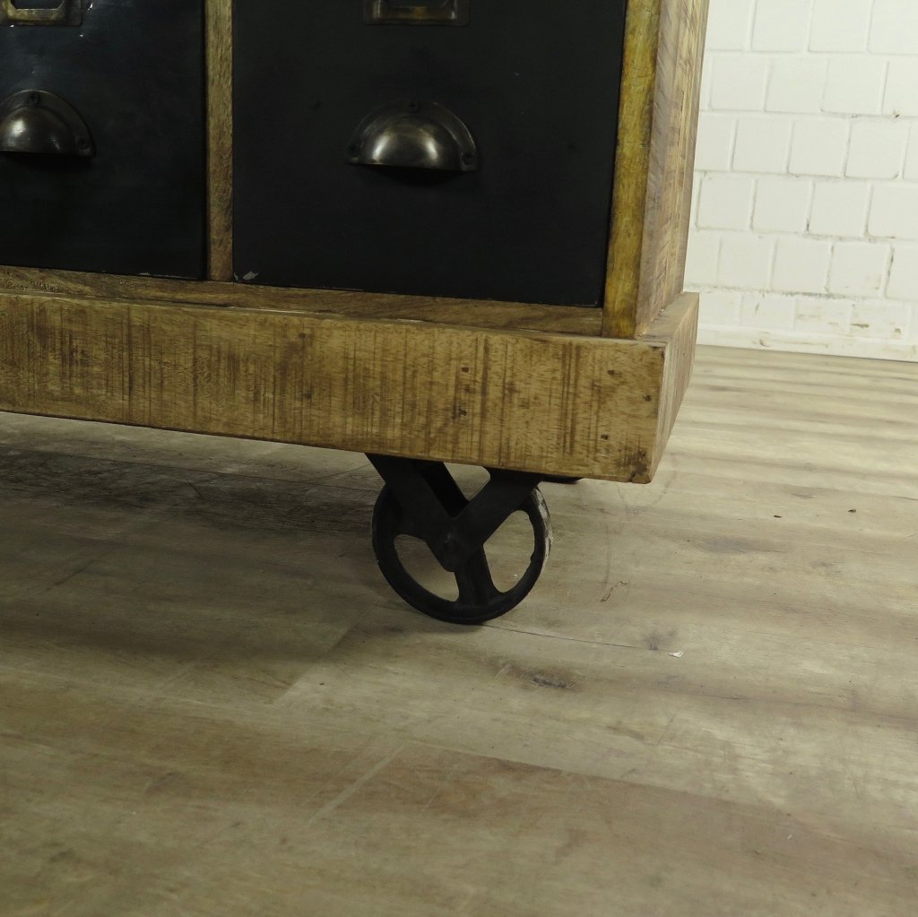 16941 Apothekerschrank Teakholz 1,40 m